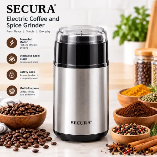 Secura Electric Coffee and Spice Grinder