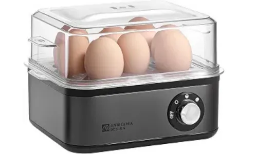 Annie & Mia Design Stainless Steel Electric Rapid Egg Cooker