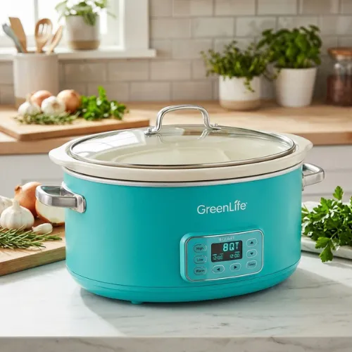 GreenLife 8QT Ceramic Nonstick Slow Cooker