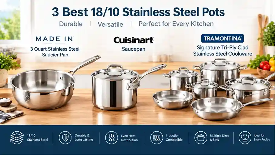 Best 18/10 Stainless Steel Pots